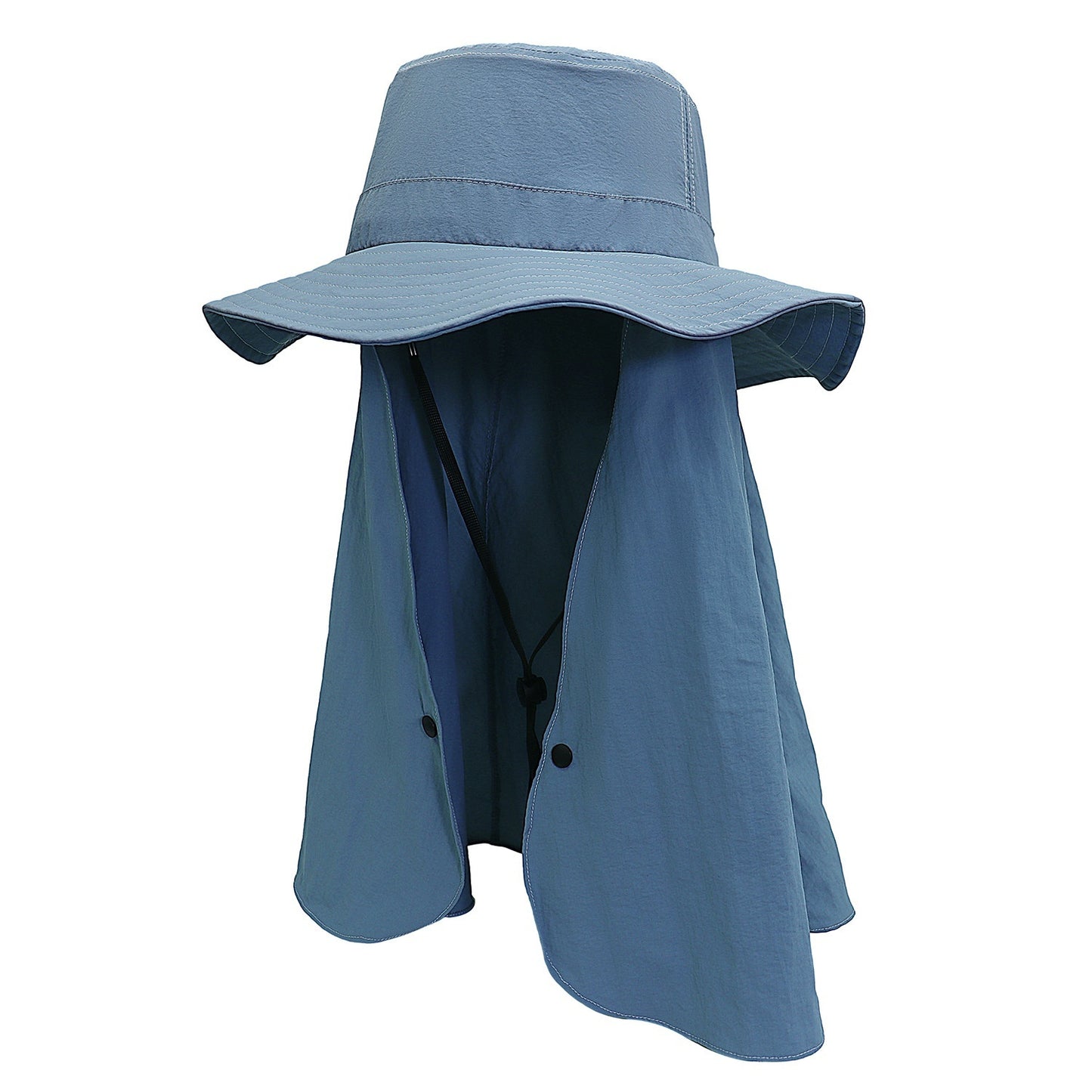 Big Shawl Hat Children Sun Protection Hat Big Brim Summer Outdoor Full Face UPF50 Mask Integrated Big Brim Sun-proof