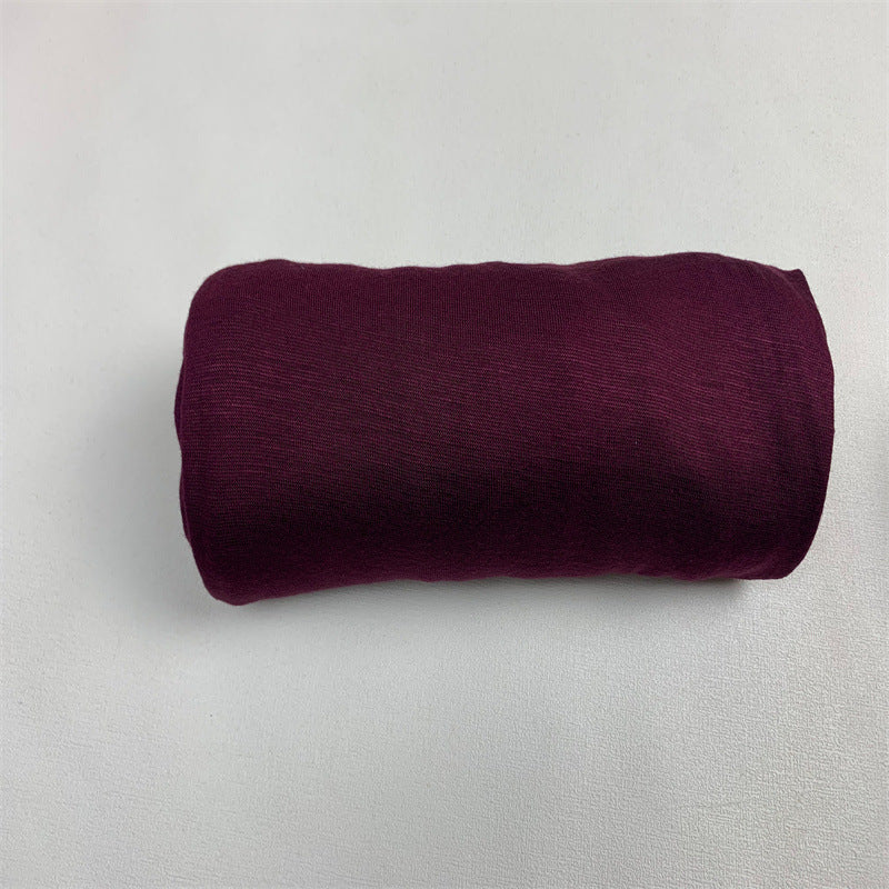 Pure Color Mercerized Cotton Modal Soft Women's Scarf Hat