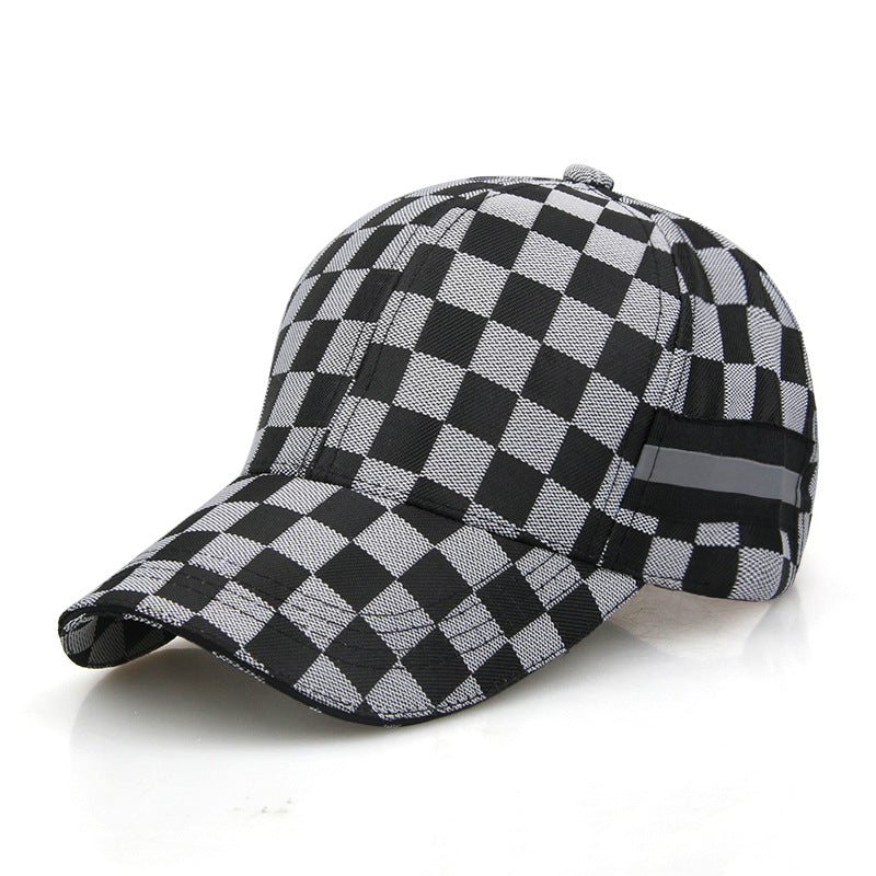 European And American Plaid Outdoor Sports Baseball Cap Casual Sun-proof Sunshade