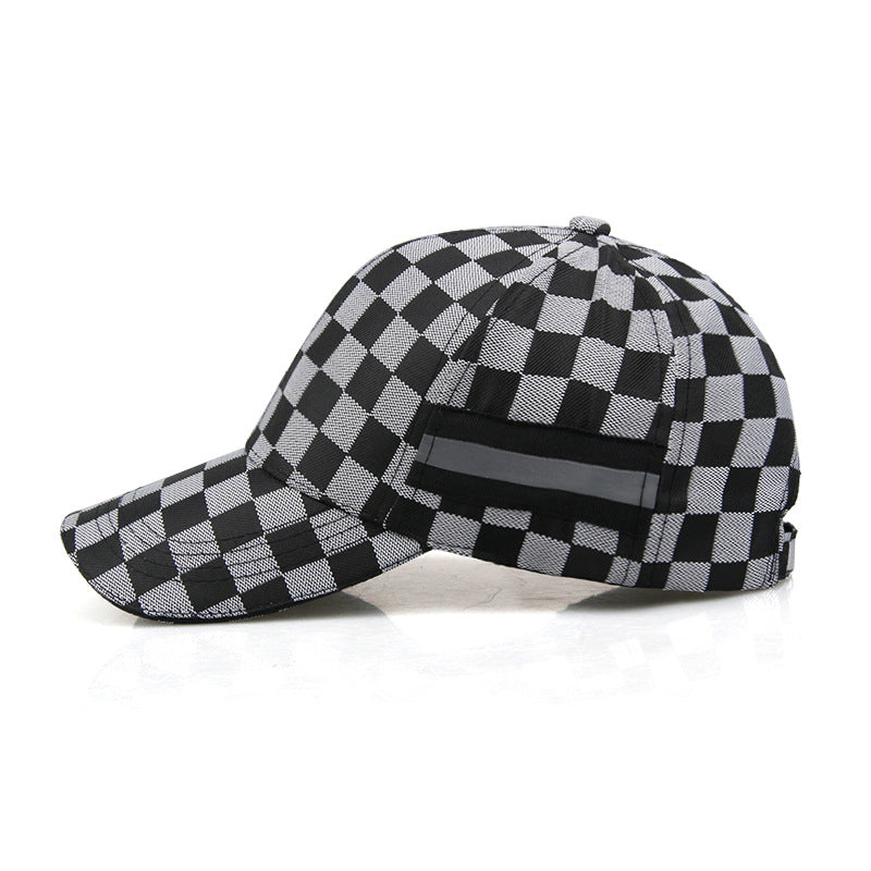 European And American Plaid Outdoor Sports Baseball Cap Casual Sun-proof Sunshade