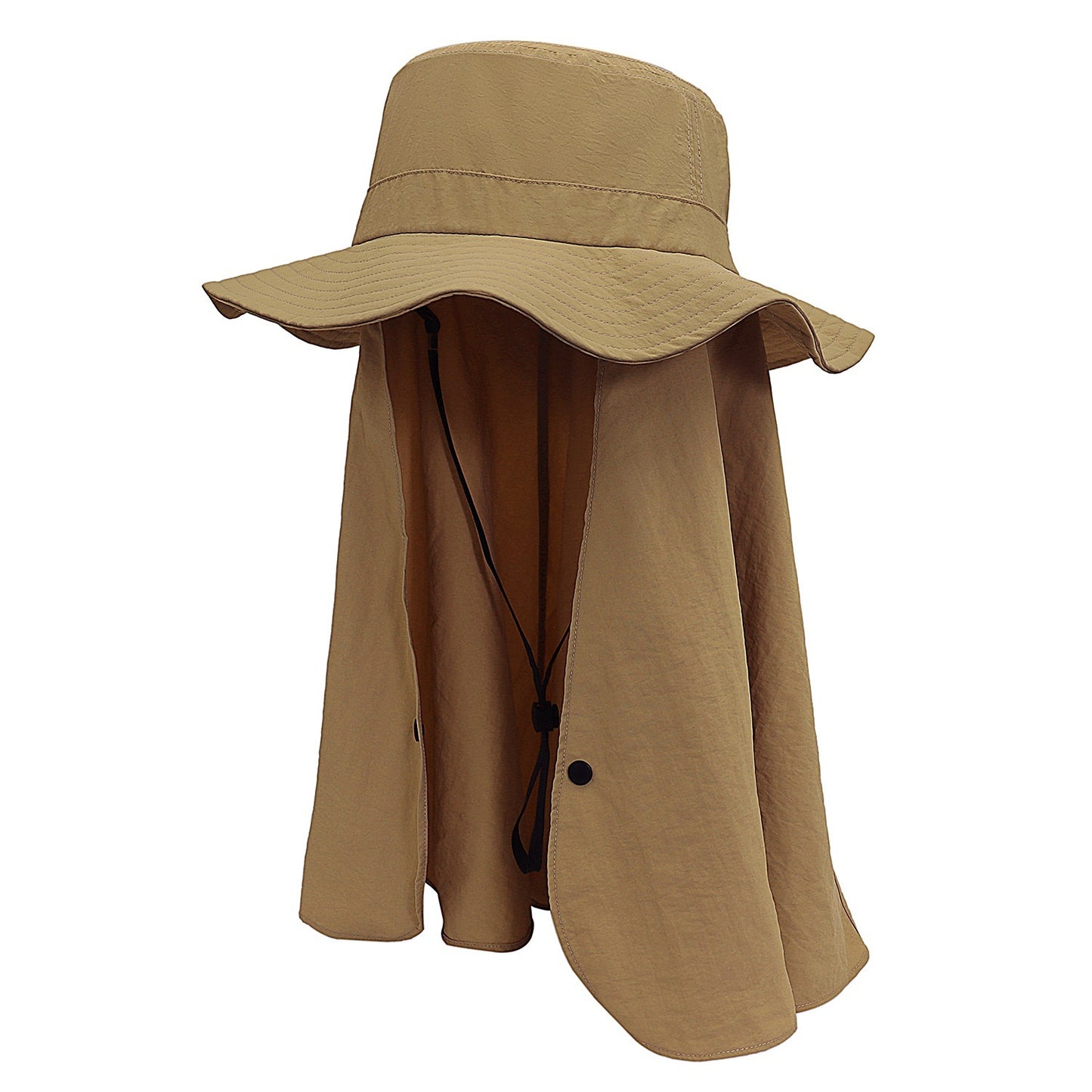 Big Shawl Hat Children Sun Protection Hat Big Brim Summer Outdoor Full Face UPF50 Mask Integrated Big Brim Sun-proof