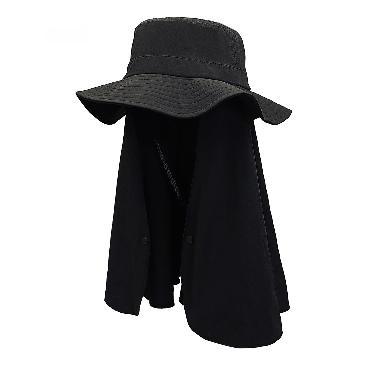 Big Shawl Hat Children Sun Protection Hat Big Brim Summer Outdoor Full Face UPF50 Mask Integrated Big Brim Sun-proof