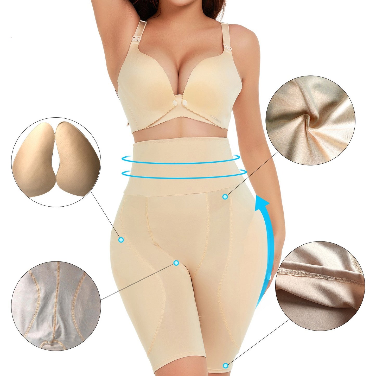 High Waist Fengqi Abdominal Pants Sponge Mat Fake Butt