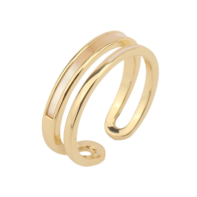 Women's Fritillaria Double Plain Ring